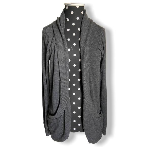 Forever 21 Womens Overpiece Size Small Gray Cardigan Pockets Knit - Picture 1 of 6